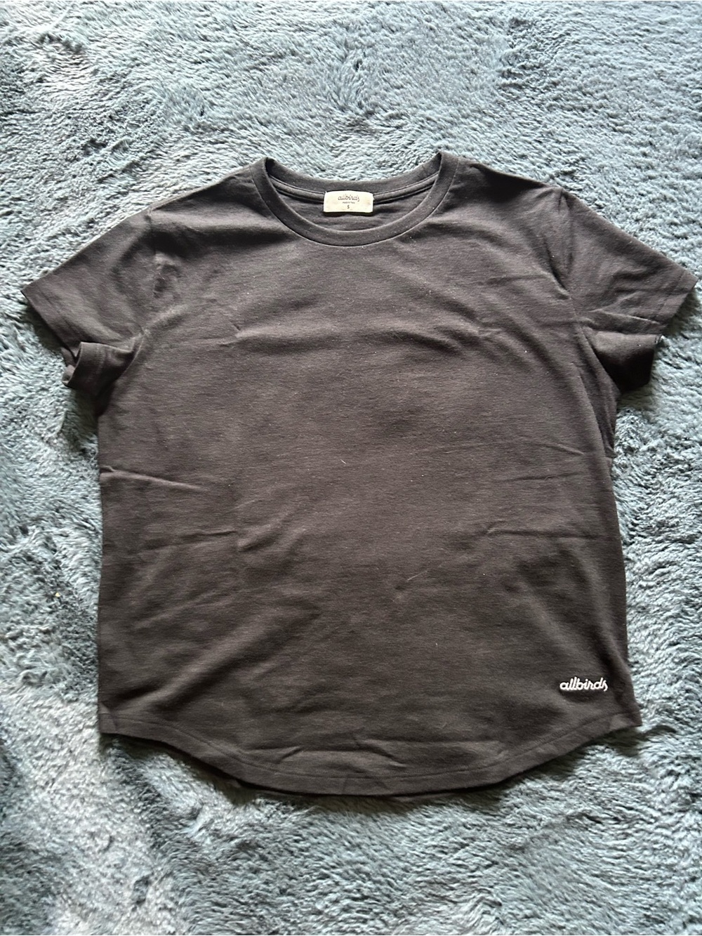 allbirds Women’s Black Anytime T -Shirt Sleeve Crewneck Size S